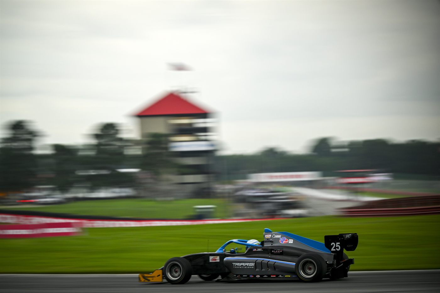 Musella on track at Mid-Ohio Sports Car Course.